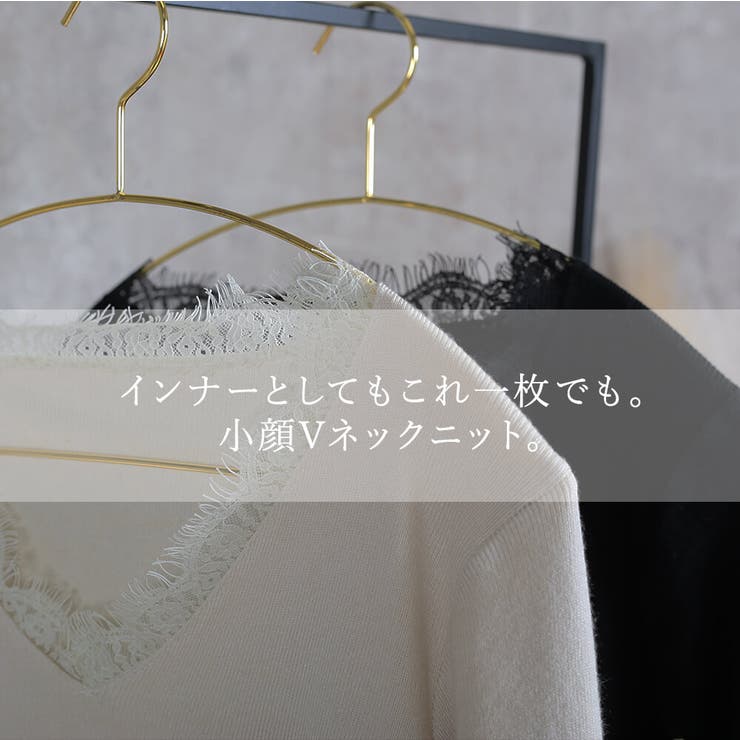 Vネック ニット トップス | CLOVERDEPOT | 詳細画像2 