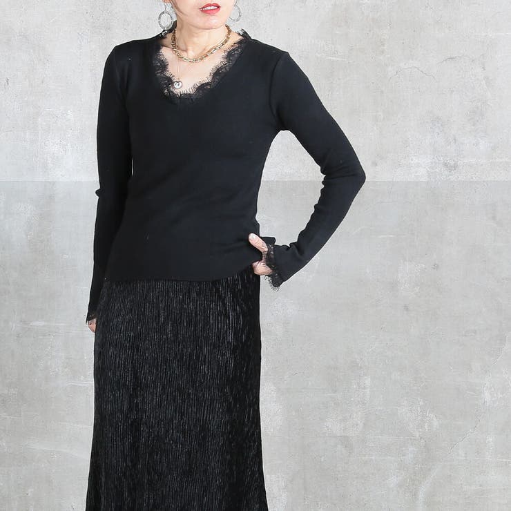 Vネック ニット トップス | CLOVERDEPOT | 詳細画像12 