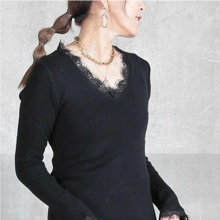 Vネック ニット トップス | CLOVERDEPOT | 詳細画像15 