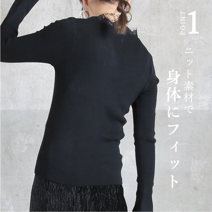Vネック ニット トップス | CLOVERDEPOT | 詳細画像4 