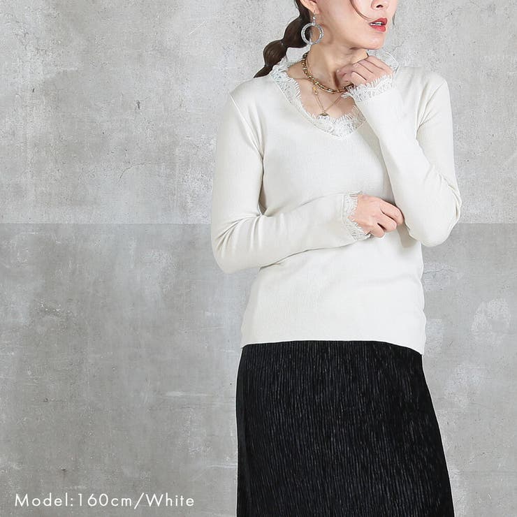 Vネック ニット トップス | CLOVERDEPOT | 詳細画像9 