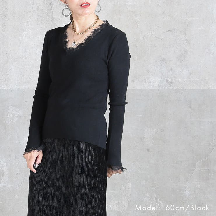 Vネック ニット トップス | CLOVERDEPOT | 詳細画像10 