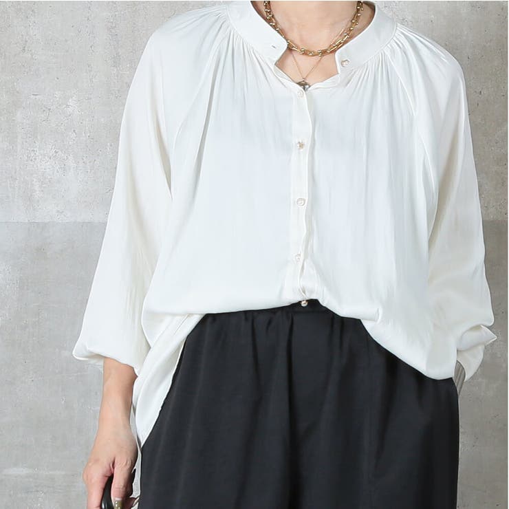 ＜半額クーポンで2490円！＞＜9/25店内全ポイント5倍＞即納ボウタイブラウスレディースブラウス長袖ボウタイリボンブラウスシャツフォーマルリボン付き大きいサイズゆったり無地きれいめボリューム袖ギャザーふわり袖洗えるML