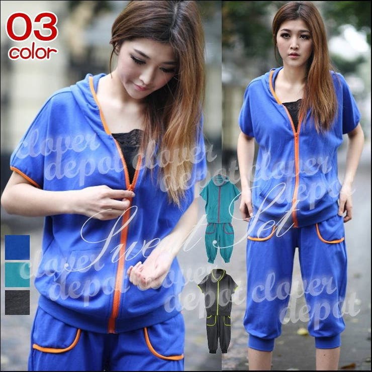 無地 ZIPパーカー スウェット | CLOVERDEPOT | 詳細画像10 