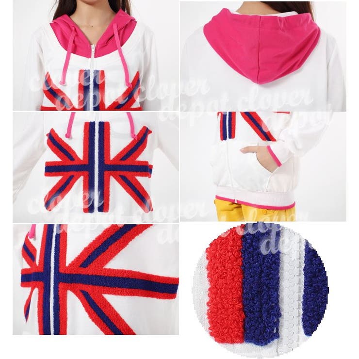 【 新作】もこもこロゴがおしゃれ フード付き | CLOVERDEPOT | 詳細画像4 