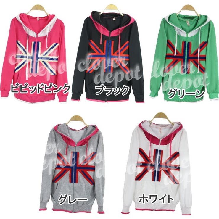 【 新作】もこもこロゴがおしゃれ フード付き | CLOVERDEPOT | 詳細画像2 