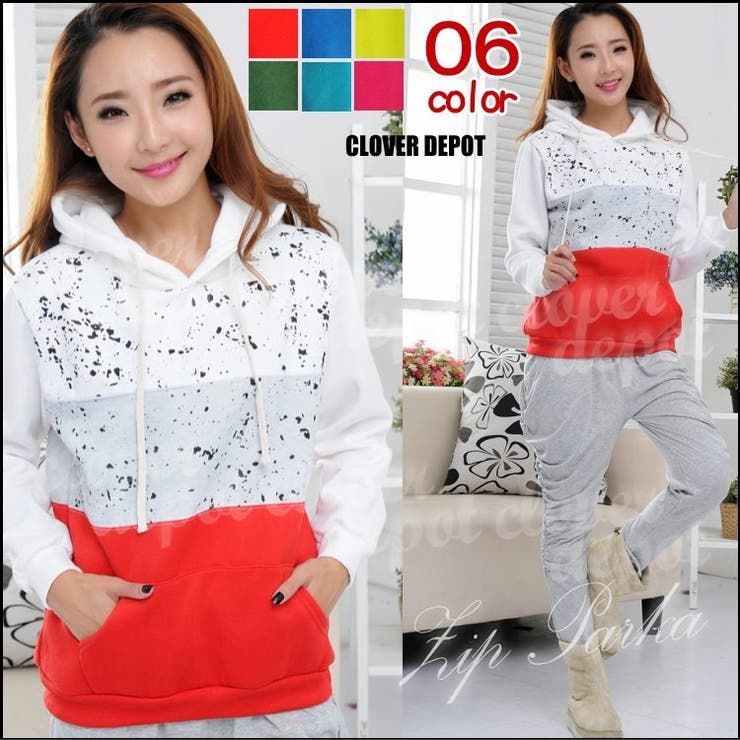 【秋冬】暖か フード付き トレーナー | CLOVERDEPOT | 詳細画像10 