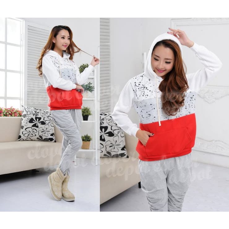 【秋冬】暖か フード付き トレーナー | CLOVERDEPOT | 詳細画像6 