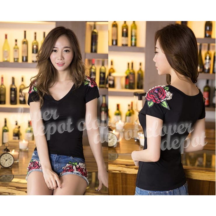 肩部分にカット花が施され 超 おしゃれ～ | CLOVERDEPOT | 詳細画像7 