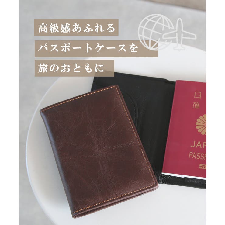 旅の御伴に♪ 本革 パスポートケース[品番：CLVW0000584