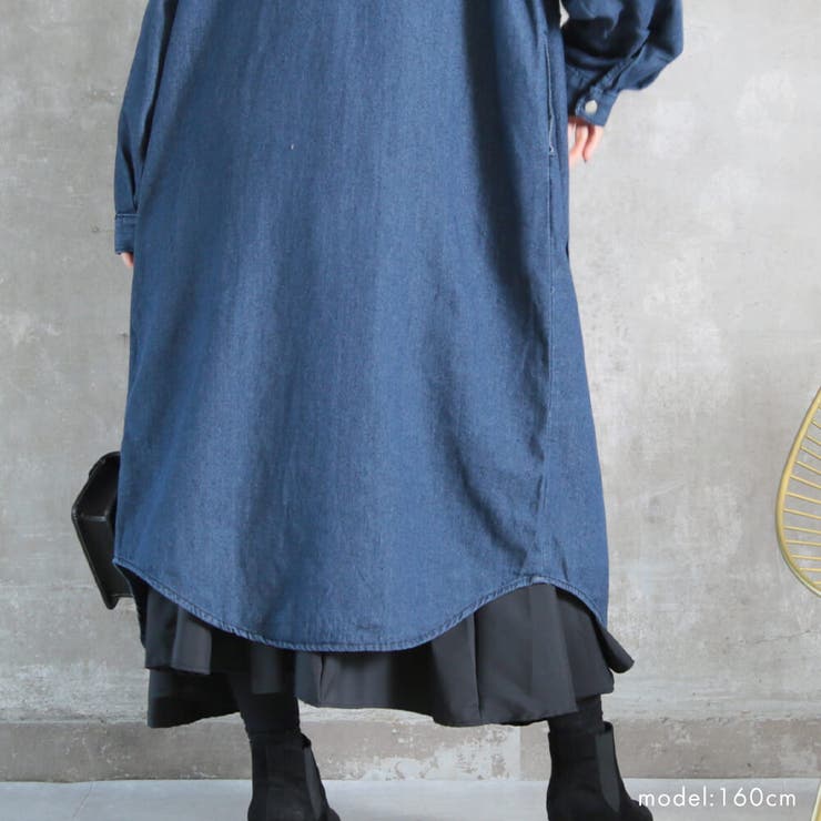 ワンピース デニム ロング[品番：CLVW0008944]｜CLOVERDEPOT