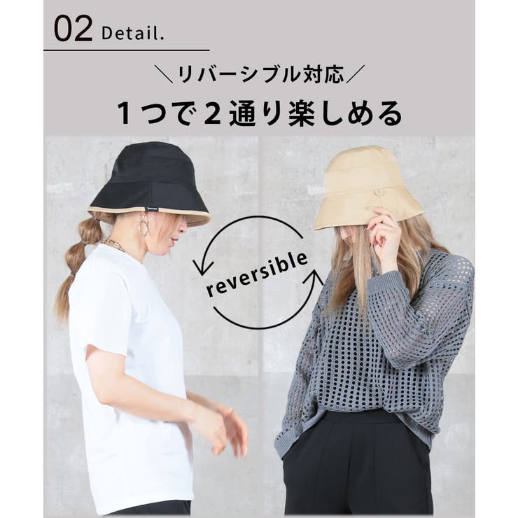 バケットハット レディース 日よけ帽子[品番：CLVW0008958