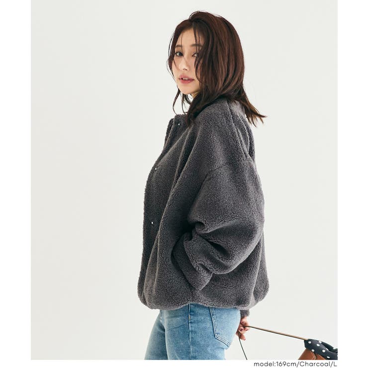 【洗える】マシンウォッシャブルボアブルゾン | coca | 詳細画像12 