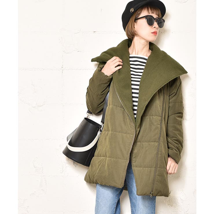 ビッグカラー 中綿 コート ノエラ ビッグカラー中綿コート ビッグ