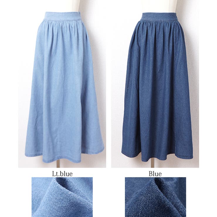 ♦︎ 新品未使用♦︎デニムダンガリー/ラップスカート/150cm ストレッチデニムスカート