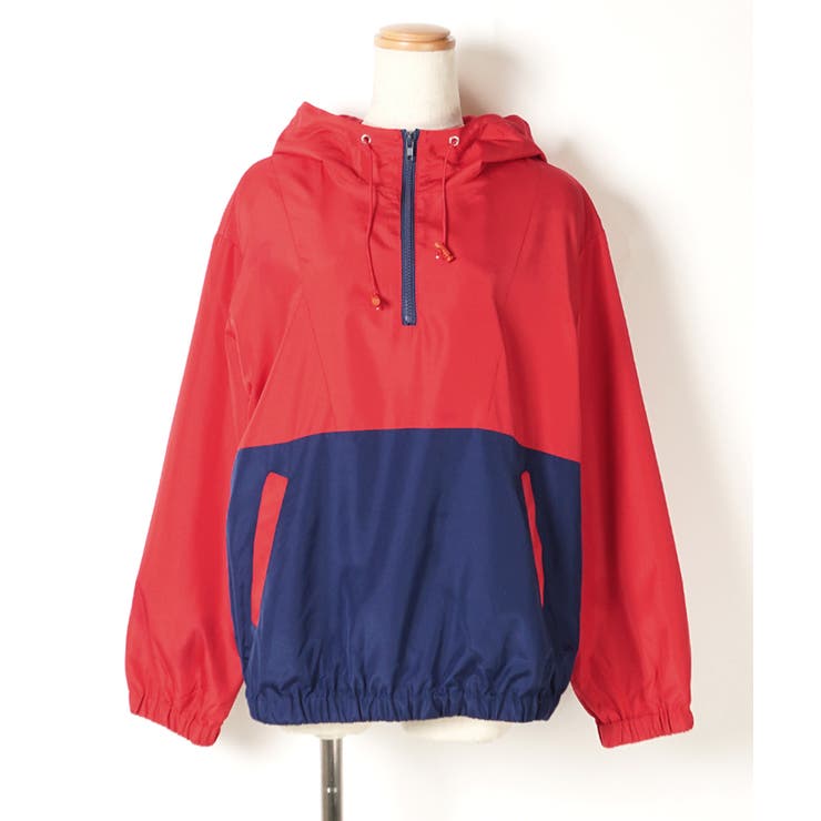 新品】OUTDOOR PRODUCTS アスレチックブルゾン レッド（ジップ付きバイ 