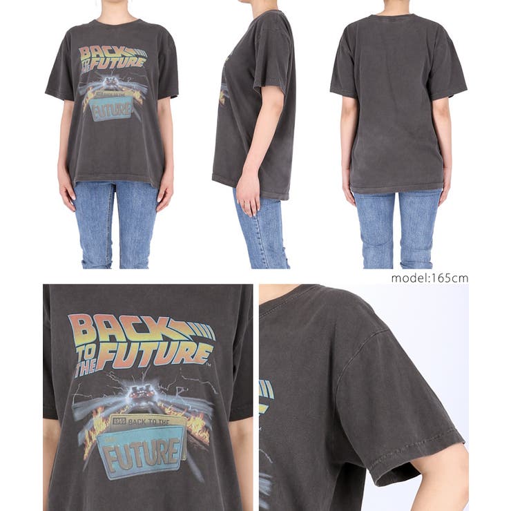 ヴィンテージ加工バックトゥザフューチャーロゴTシャツ(BACK TO THE