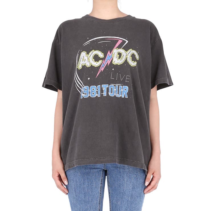 ヴィンテージ加工AC DCロゴTシャツ(エーシー ディーシー[品番