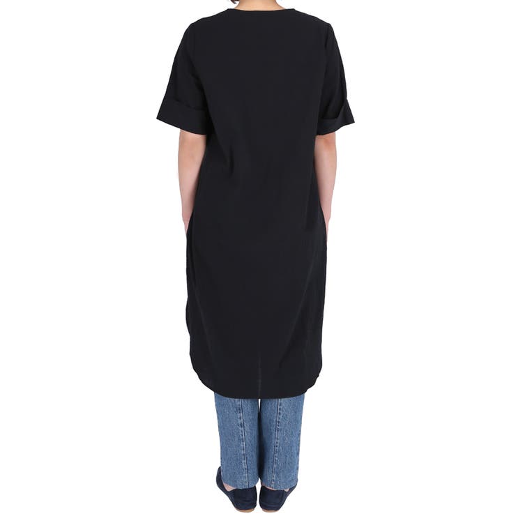 サイドスリットキーネックコットンワンピース 鈴木詩織さん着用(ロングワンピース … | coca | 詳細画像6 