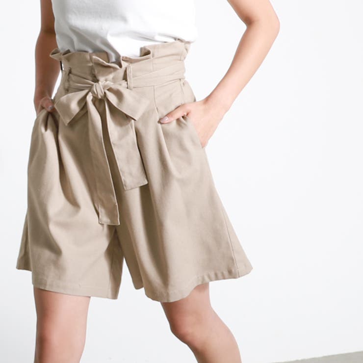 ショートパンツ レディース リネン風[品番：PA000010818]｜coca（コカ