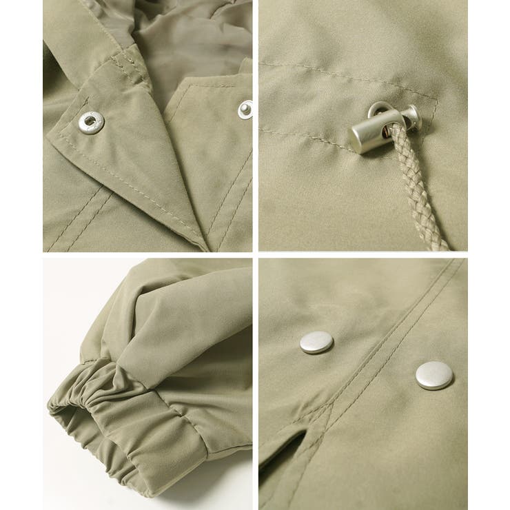 ウエスト絞りバルーンスリーブマウンテンパーカー | coca | 詳細画像15