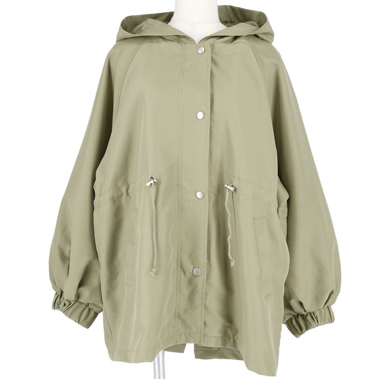 ウエスト絞りバルーンスリーブマウンテンパーカー | coca | 詳細画像2