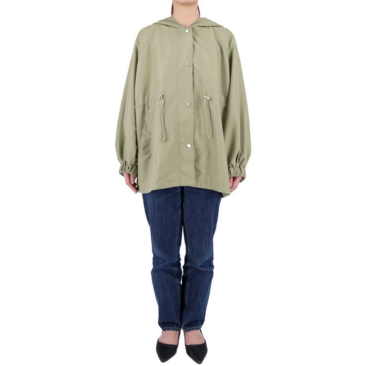 ウエスト絞りバルーンスリーブマウンテンパーカー | coca | 詳細画像3