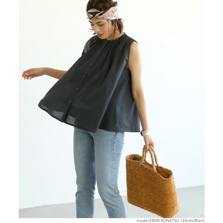 ブラウス レディース ノースリーブ | coca | 詳細画像12 