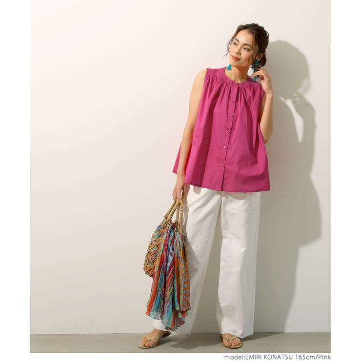 ブラウス レディース ノースリーブ | coca | 詳細画像15 
