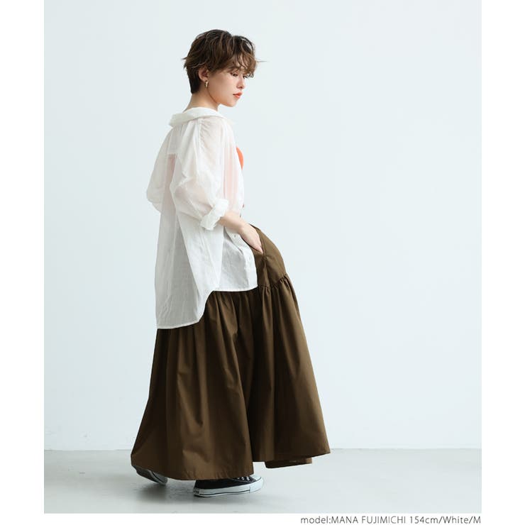 シースルーコットンシャツ | coca | 詳細画像13 