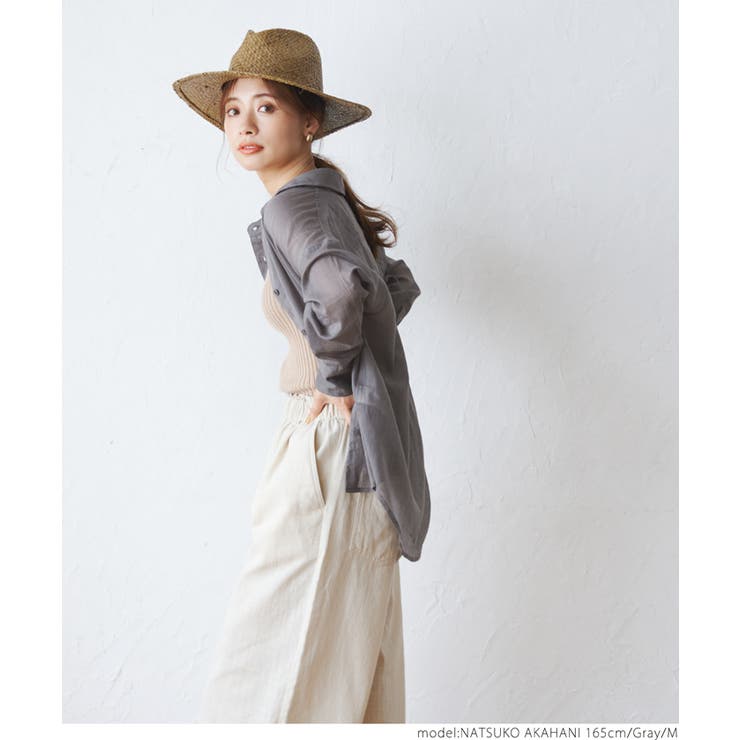 シースルーコットンシャツ | coca | 詳細画像20 