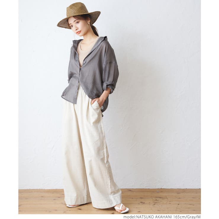 シースルーコットンシャツ | coca | 詳細画像21 