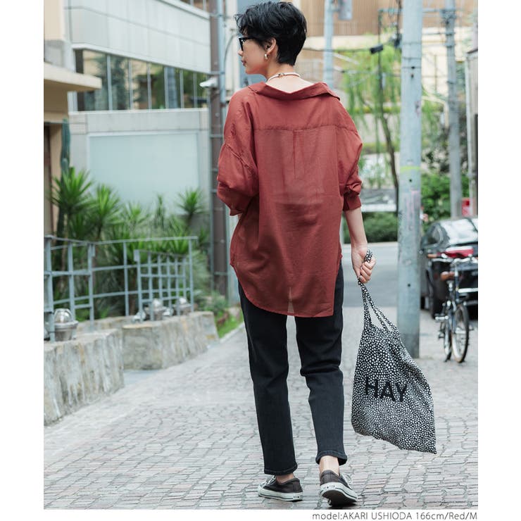 シースルーコットンシャツ | coca | 詳細画像23 