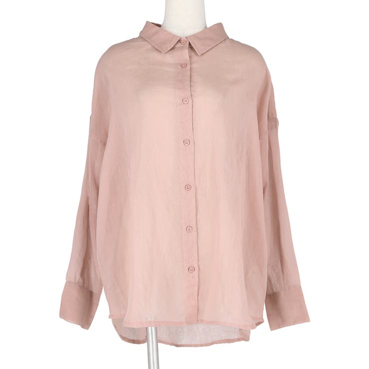 シースルーコットンシャツ | coca | 詳細画像3 