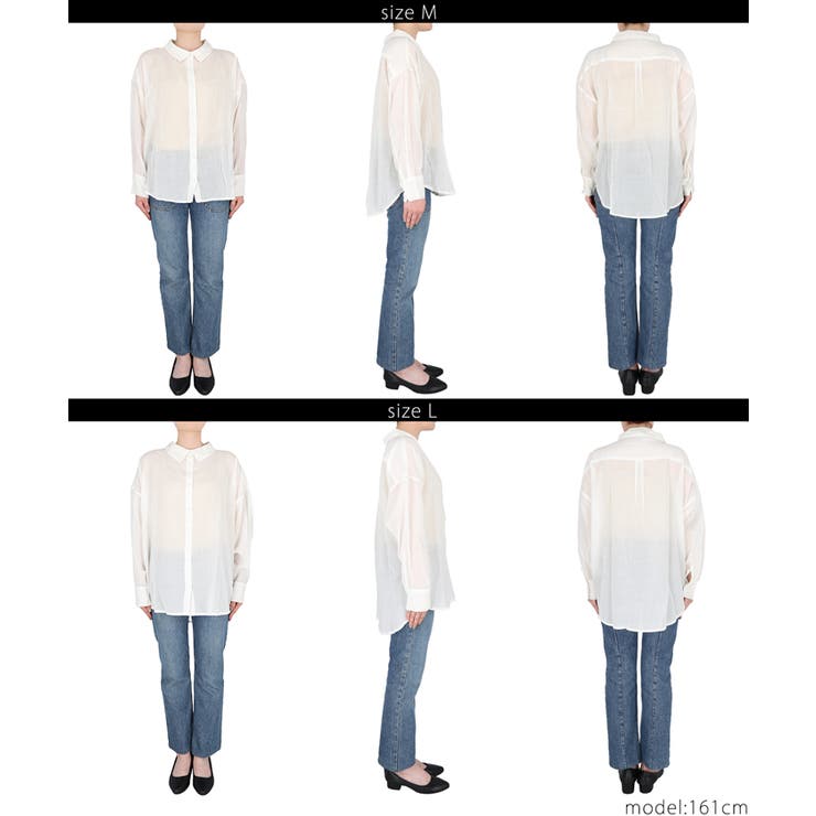 シースルーコットンシャツ | coca | 詳細画像26 