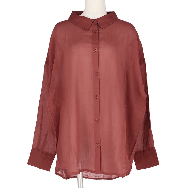 シースルーコットンシャツ | coca | 詳細画像4 