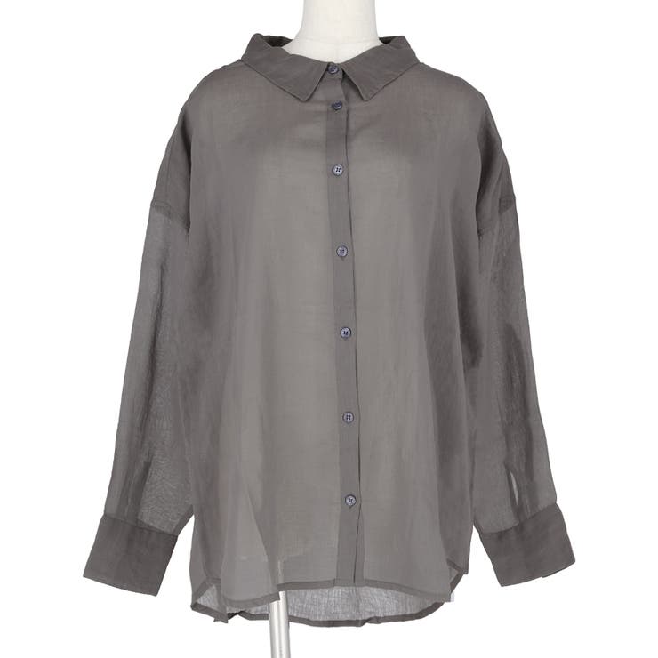 シースルーコットンシャツ | coca | 詳細画像6 