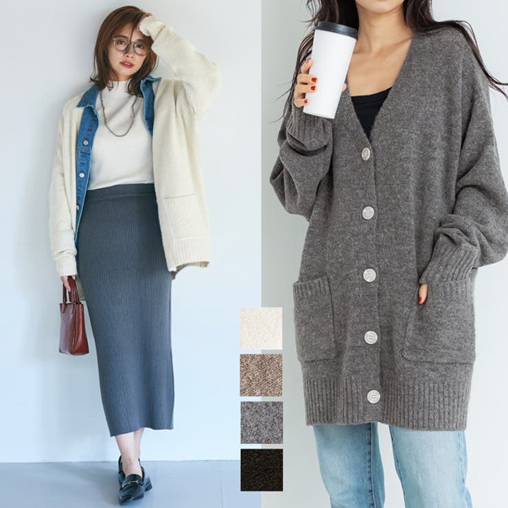 ヤク風ゆるシルエットカーディガン[品番：PA000011362]｜coca（コカ