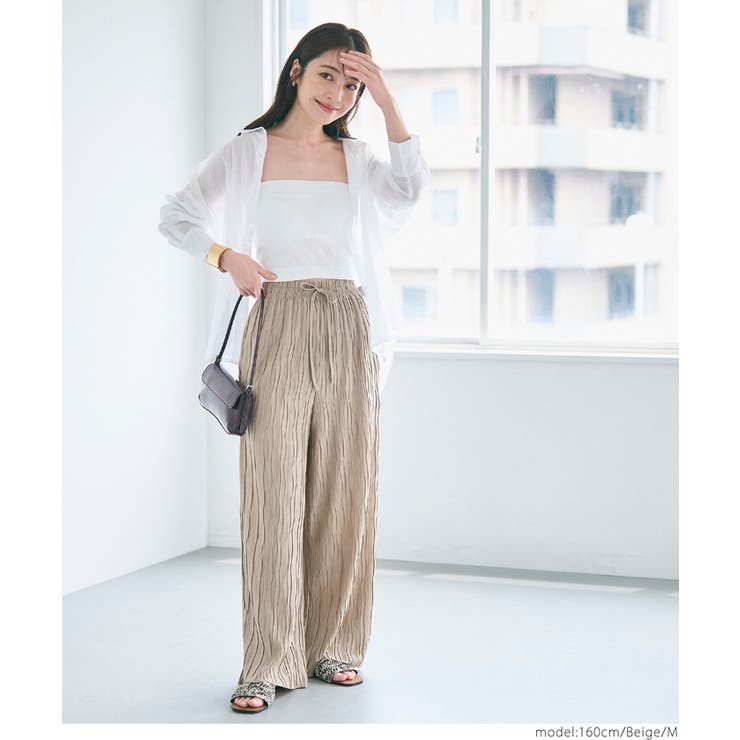 【新色追加/お気に入り数1.5万突破】ウェーブプリーツパンツ | coca | 詳細画像14