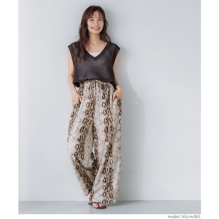 ［B］ | 【新色追加/お気に入り数1.5万突破】ウェーブプリーツパンツ | coca