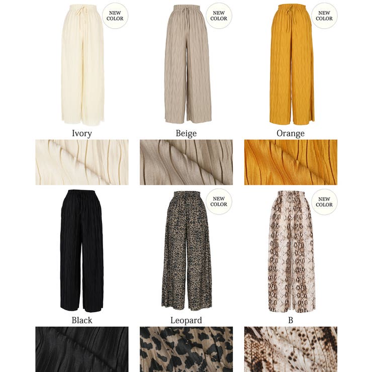 【新色追加/お気に入り数1.5万突破】ウェーブプリーツパンツ | coca | 詳細画像32