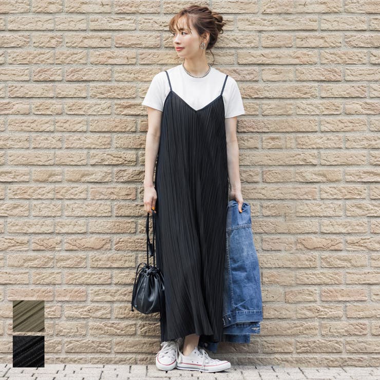 ランダムプリーツキャミワンピース 品番 Pa Coca コカ のレディースファッション通販 Shoplist ショップリスト