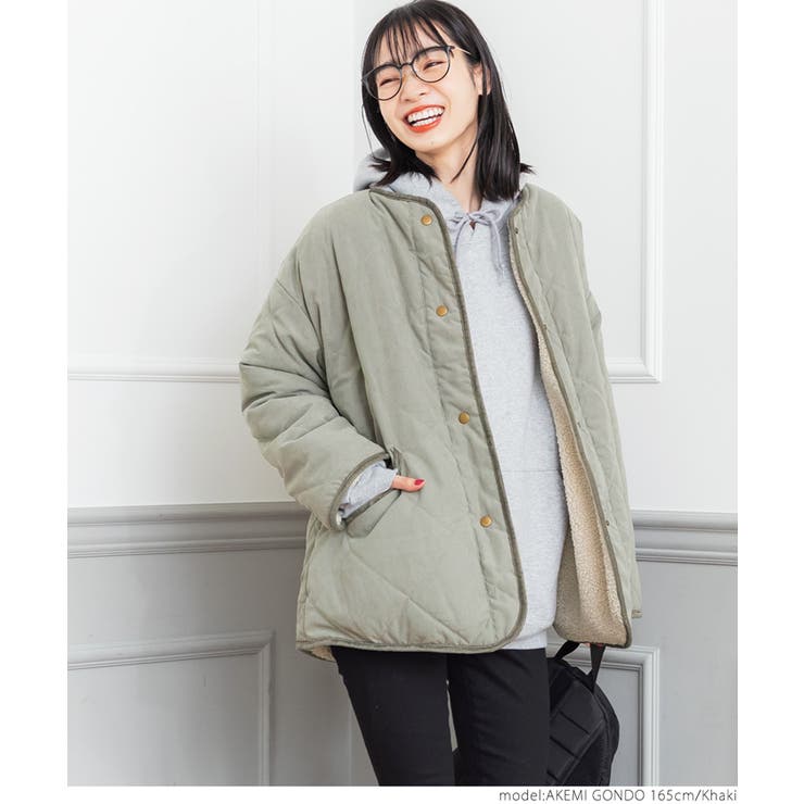 リバーシブルボアキルティングコート[品番：PA000012029]｜coca