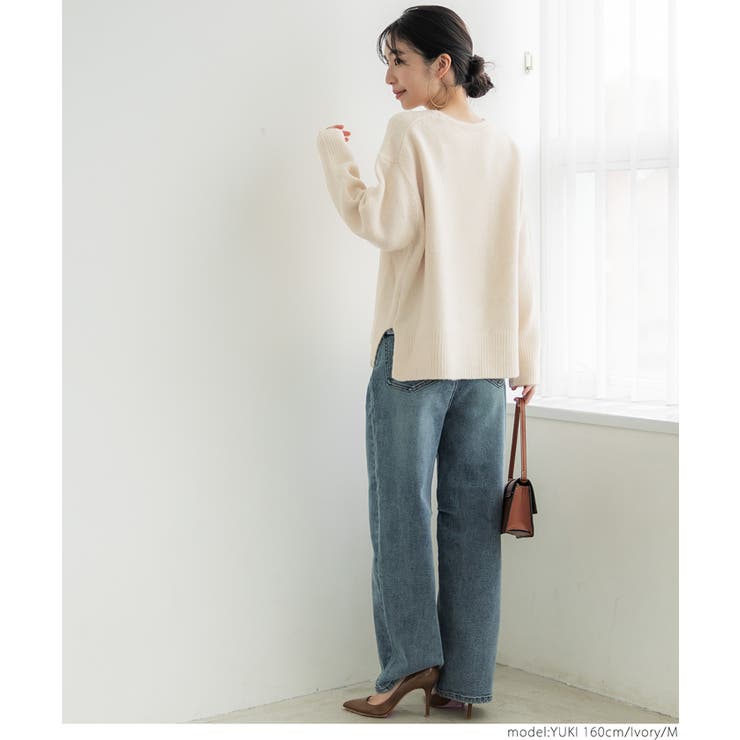 ＼新色登場！／ヤク風クルーネックニットプルオーバー | coca | 詳細画像18 