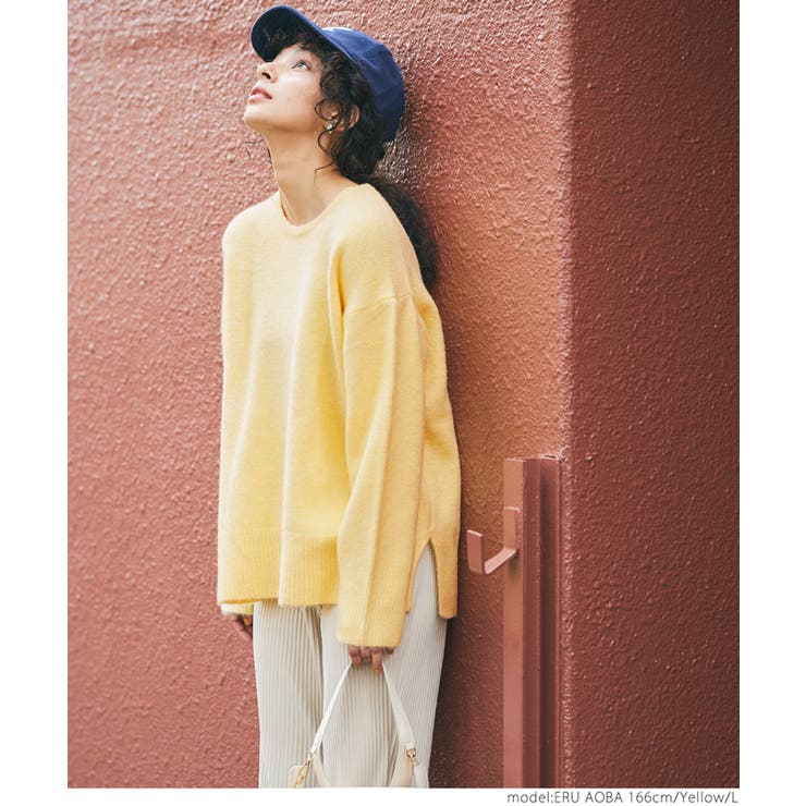 ＼新色登場！／ヤク風クルーネックニットプルオーバー | coca | 詳細画像20 