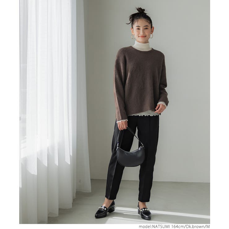 ＼新色登場！／ヤク風クルーネックニットプルオーバー | coca | 詳細画像21 