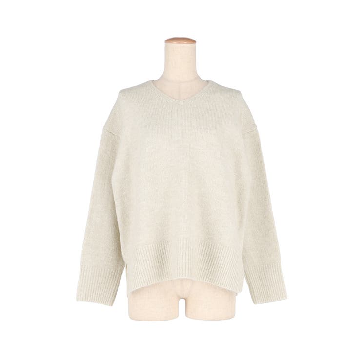 上質さとリラックス感が漂う大人のヤク風Vネックプルオーバーニット | coca | 詳細画像2 