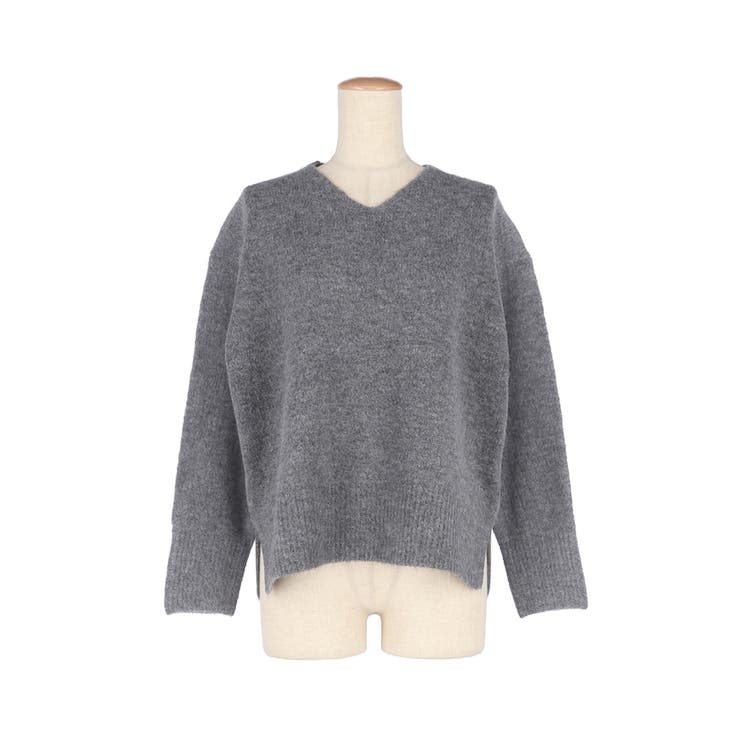 上質さとリラックス感が漂う大人のヤク風Vネックプルオーバーニット | coca | 詳細画像4 