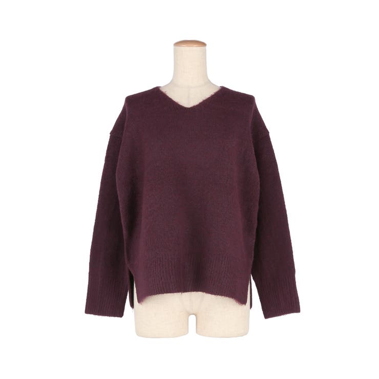 上質さとリラックス感が漂う大人のヤク風Vネックプルオーバーニット | coca | 詳細画像5 