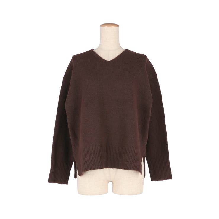 上質さとリラックス感が漂う大人のヤク風Vネックプルオーバーニット | coca | 詳細画像7 